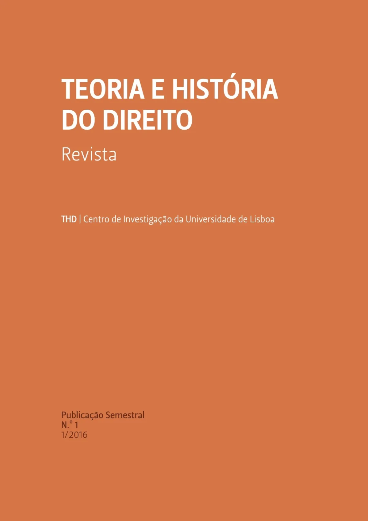 Teoria e História do Direito