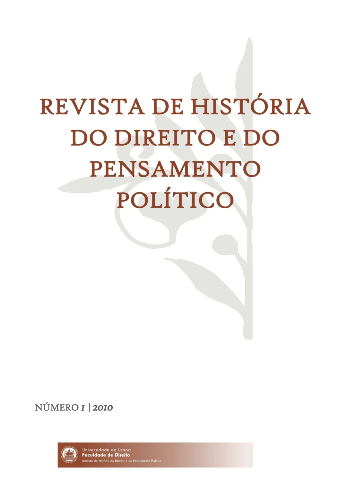 Revista de História do Direito e do Pensamento Político